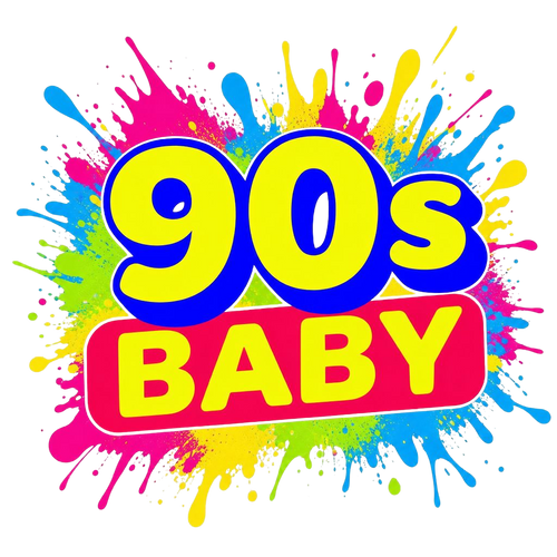 90s Baby Paint Splash T-Shirt